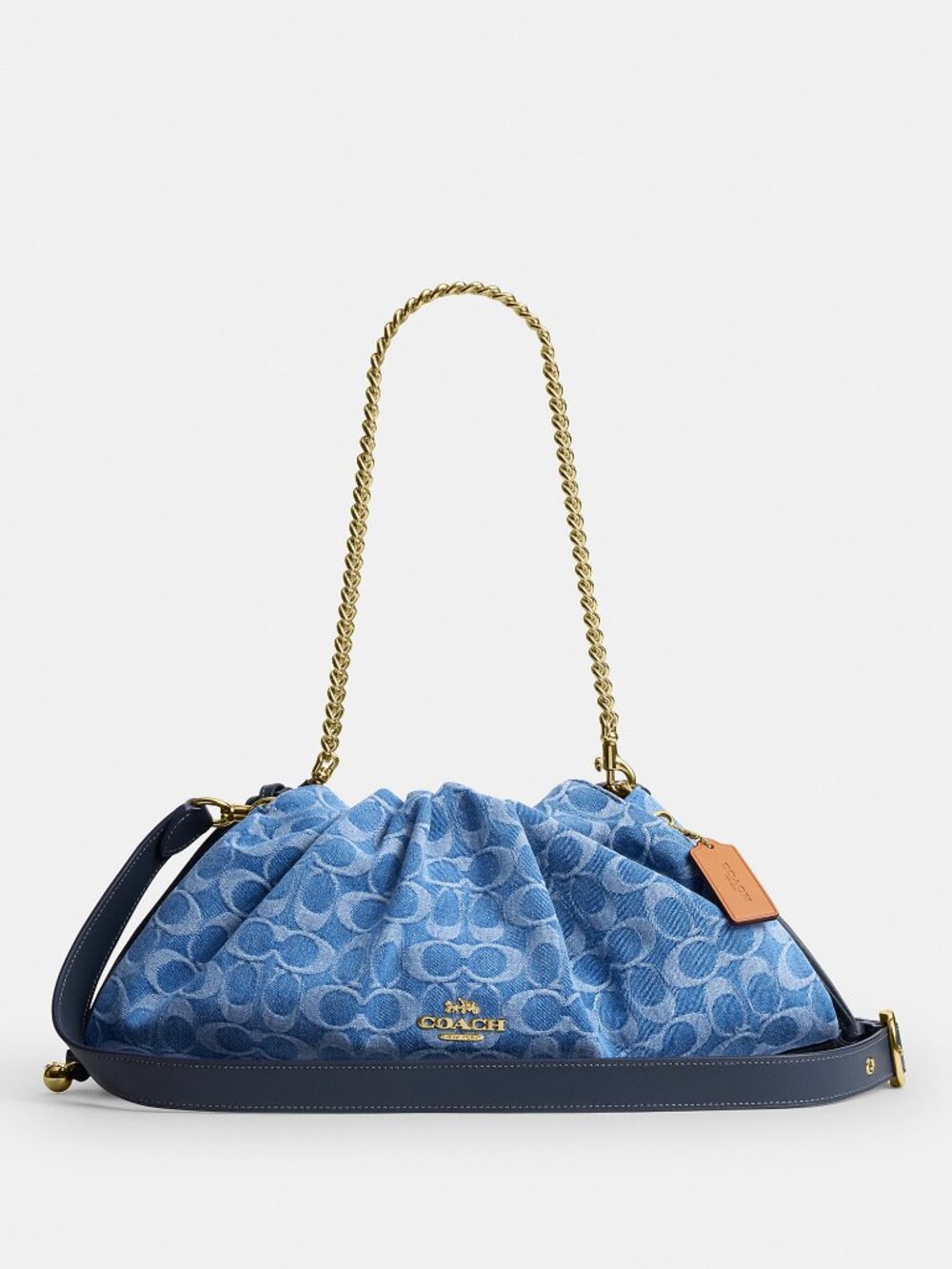 Coach Outlet Faye Large Shoulder Bag In Signature Denim